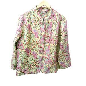 🔴 5 for $40 SALE! 
Tudor Court Multicolor Animal Print Button Down Jacket sz L